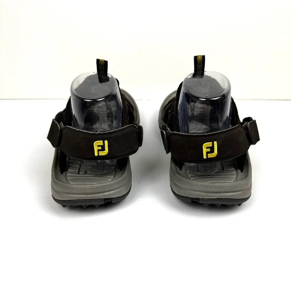 FootJoy GreenJoys Mens Golf Sandals Brown Size 10 Cleats Excellent Style 45697